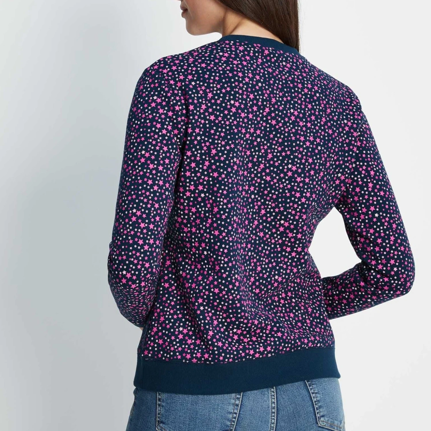 Nicole Womens Sweat - Starry Night Print - Image 6