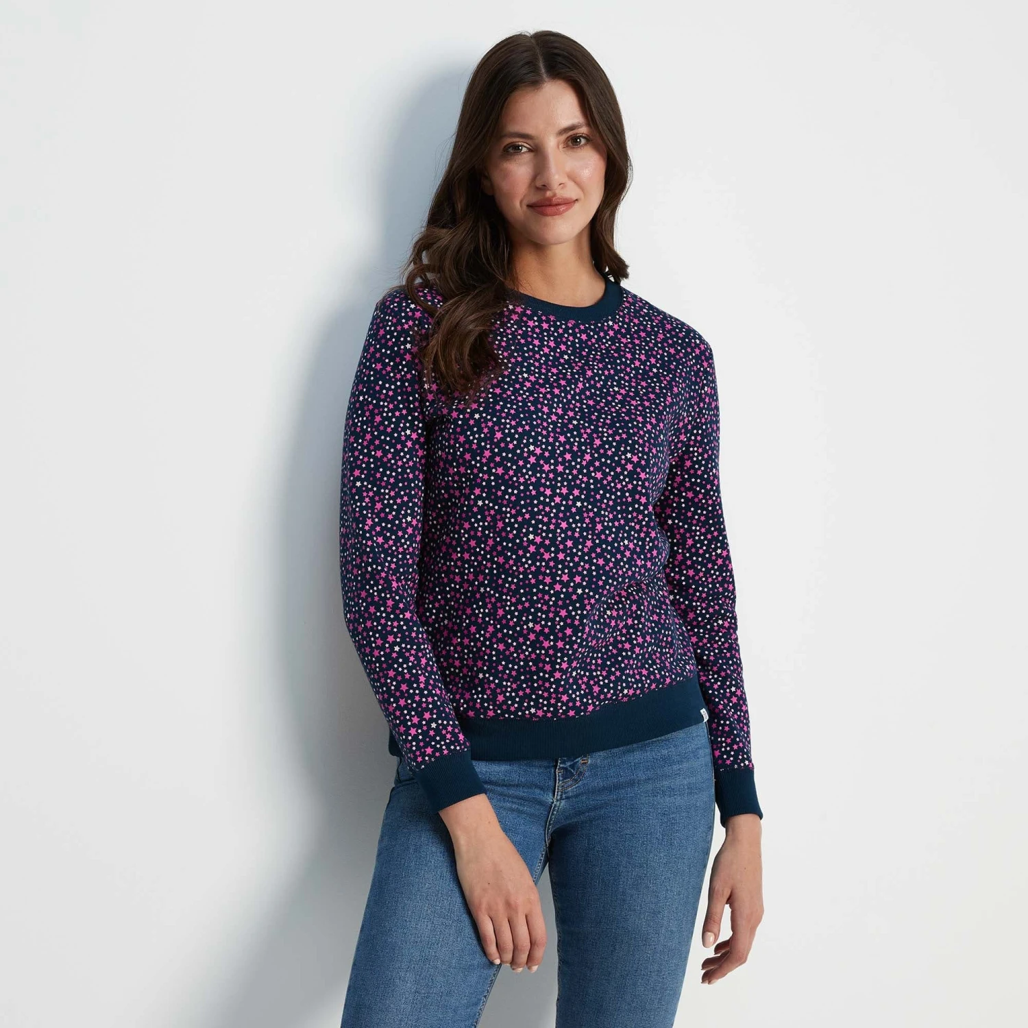 Nicole Womens Sweat - Starry Night Print - Image 4