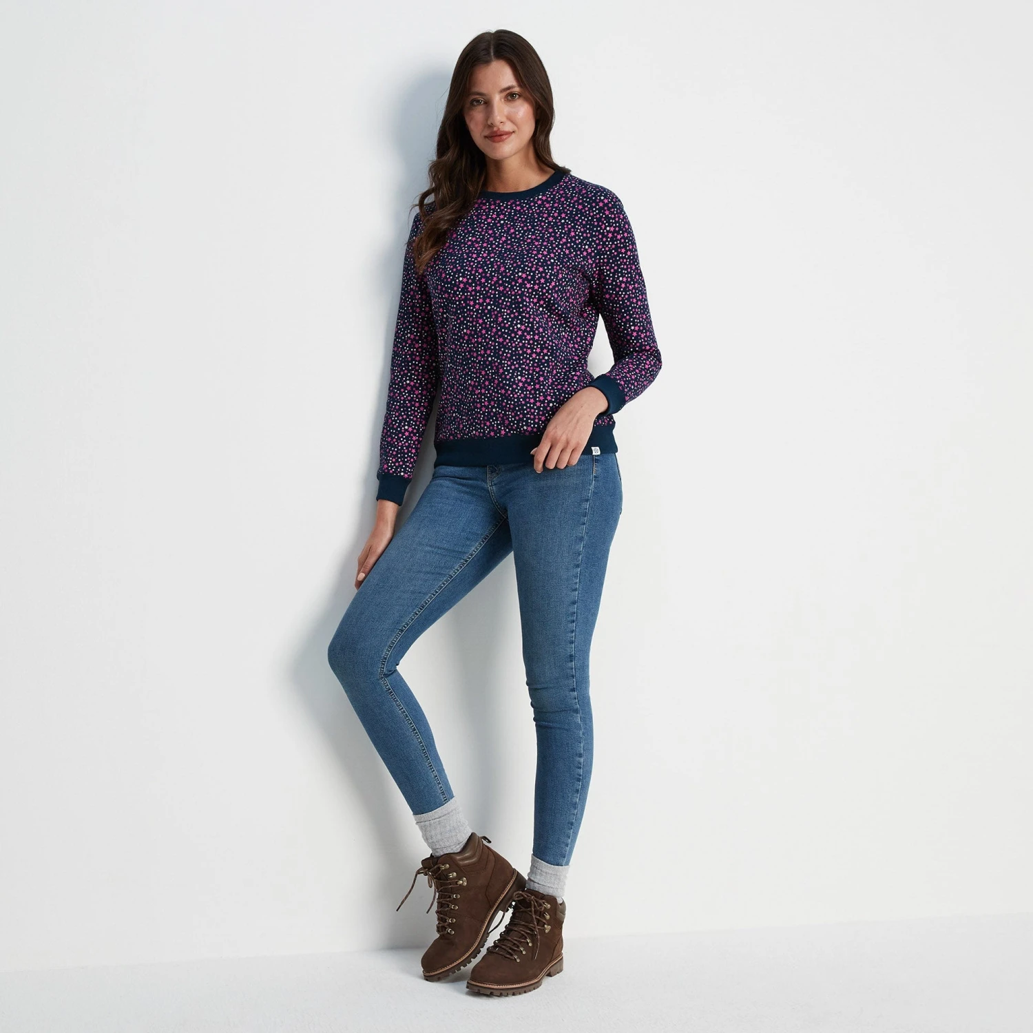 Nicole Womens Sweat - Starry Night Print - Image 5
