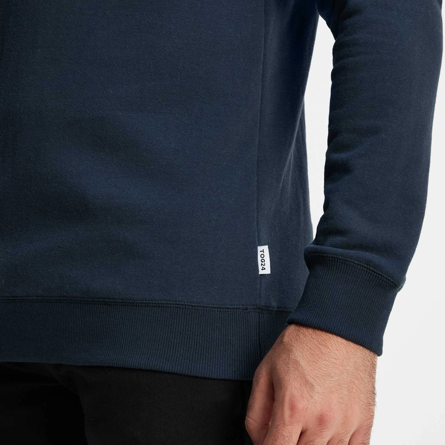 Reeth Mens Sweat - Peacock Blue/Dark Indigo - Image 5