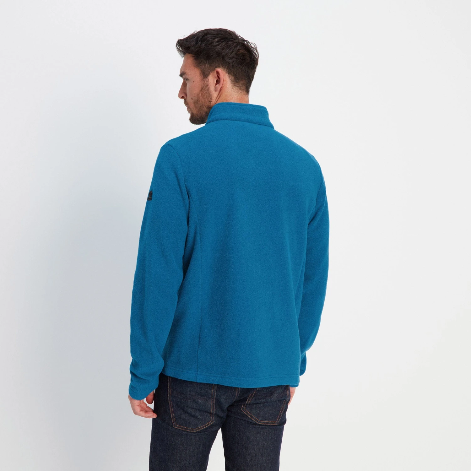 Revive Mens Fleece Jacket - Peacock Blue - Image 3
