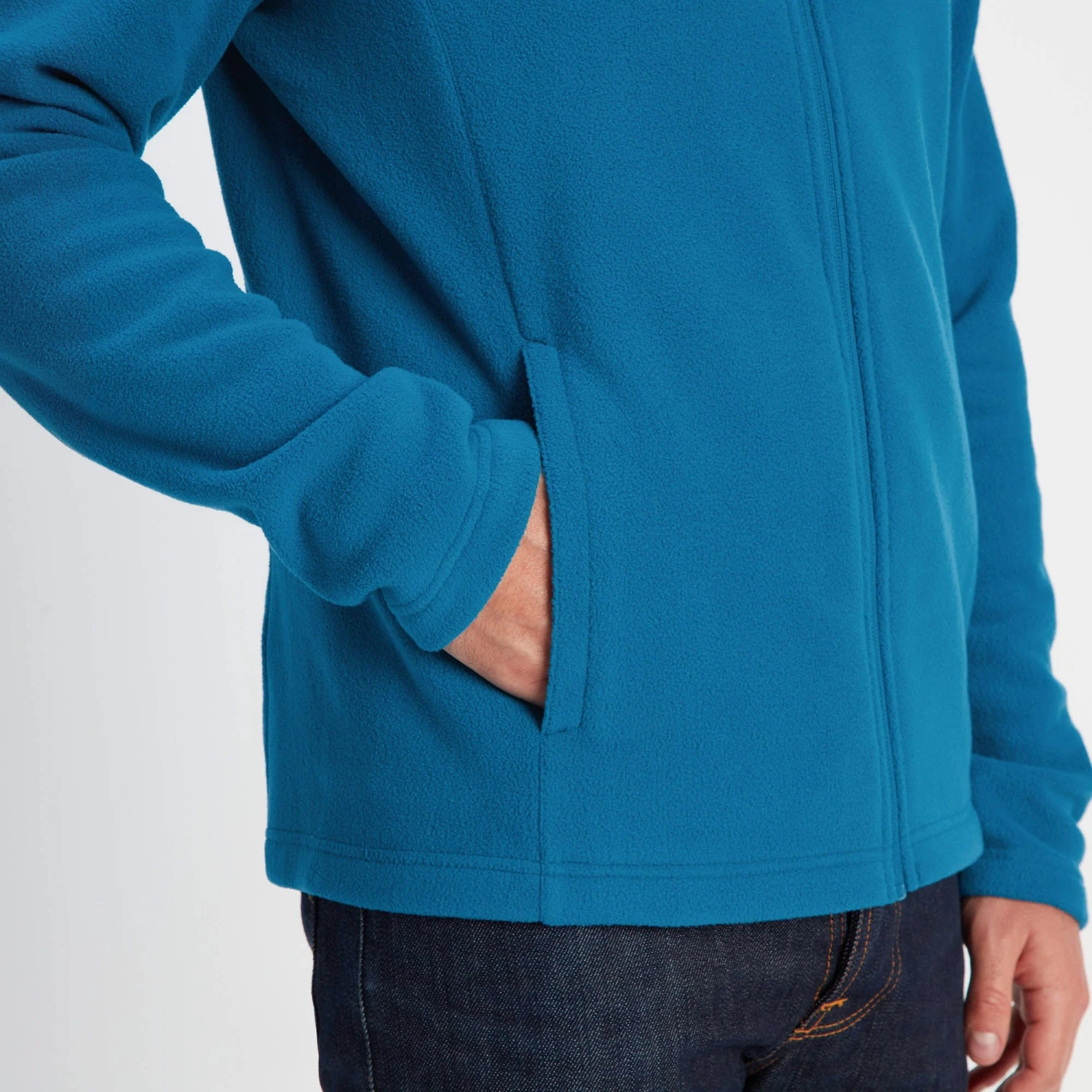 Revive Mens Fleece Jacket - Peacock Blue - Image 8