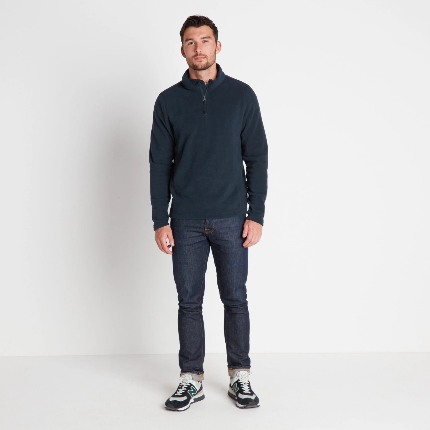 Revive Mens Quarter Zip Fleece - Dark Indigo - Image 3