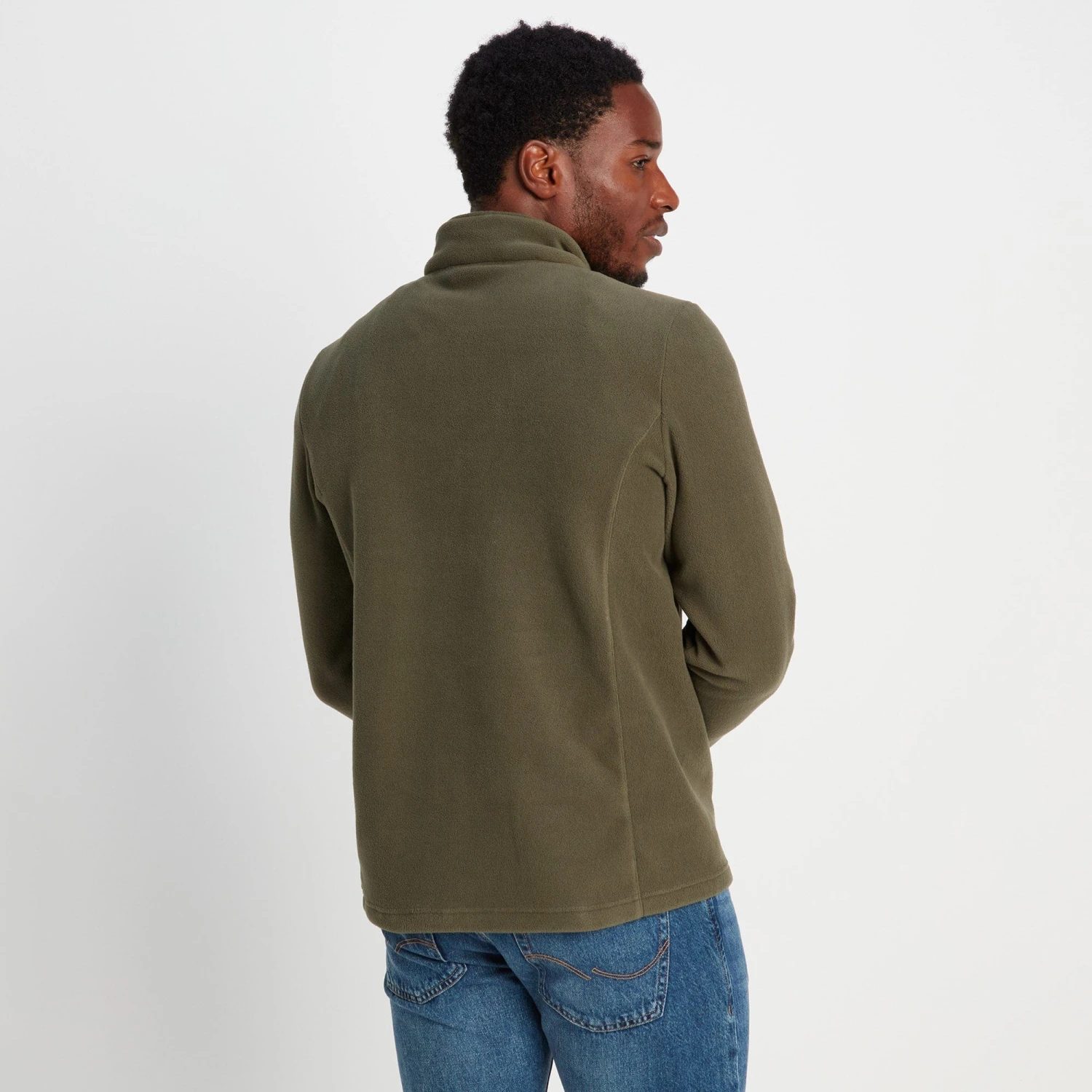 Revive Mens Quarter Zip Fleece - Khaki - Image 4