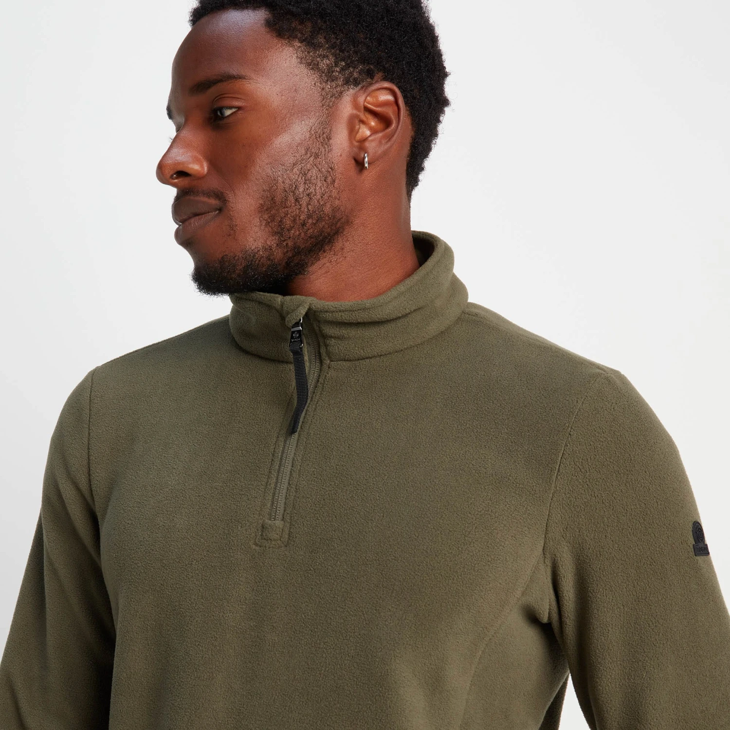 Revive Mens Quarter Zip Fleece - Khaki - Image 5