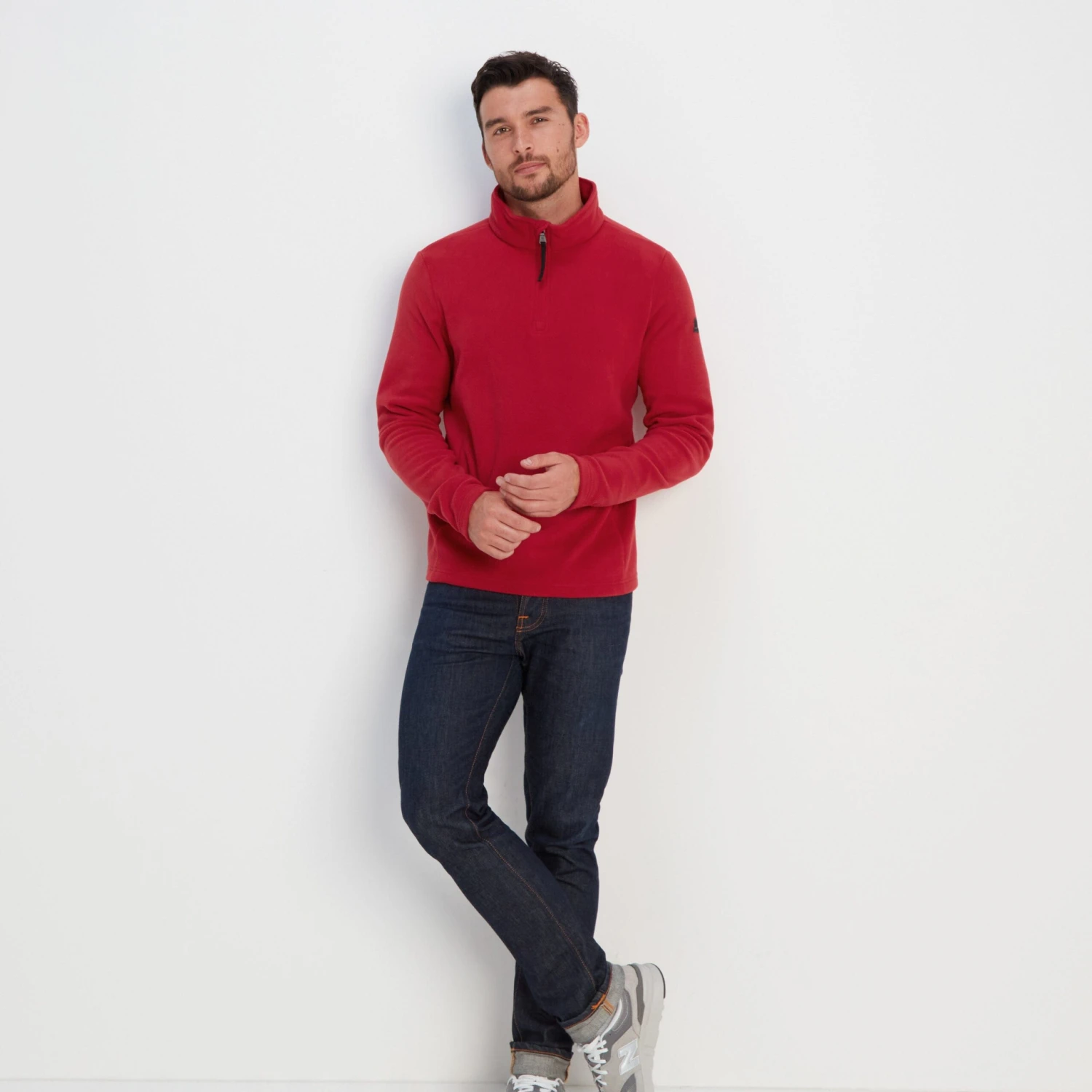 Revive Mens Quarter Zip Fleece - Chilli Red - Image 6