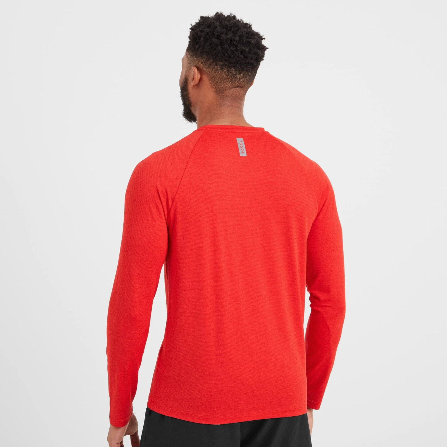 Rookwith Mens Long Sleeve Tech T-Shirt - Fire Red - Image 6