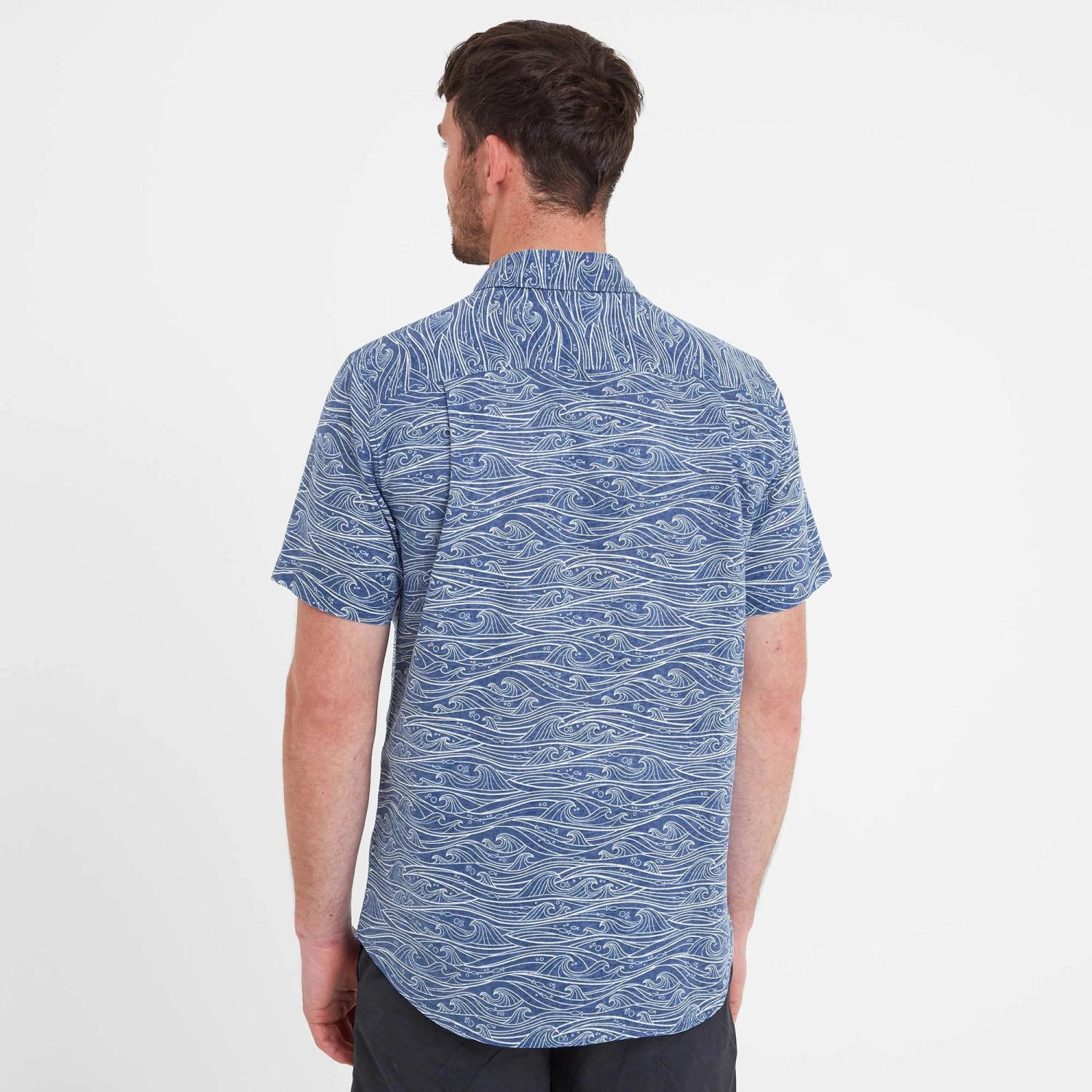 Sebastian Mens Short Sleeve Shirt - Deep Denim - Image 4