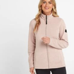 Shire Womens Fleece Jacket - Dusky Pink