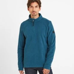 Shire Mens Fleece Zipneck - Lagoon