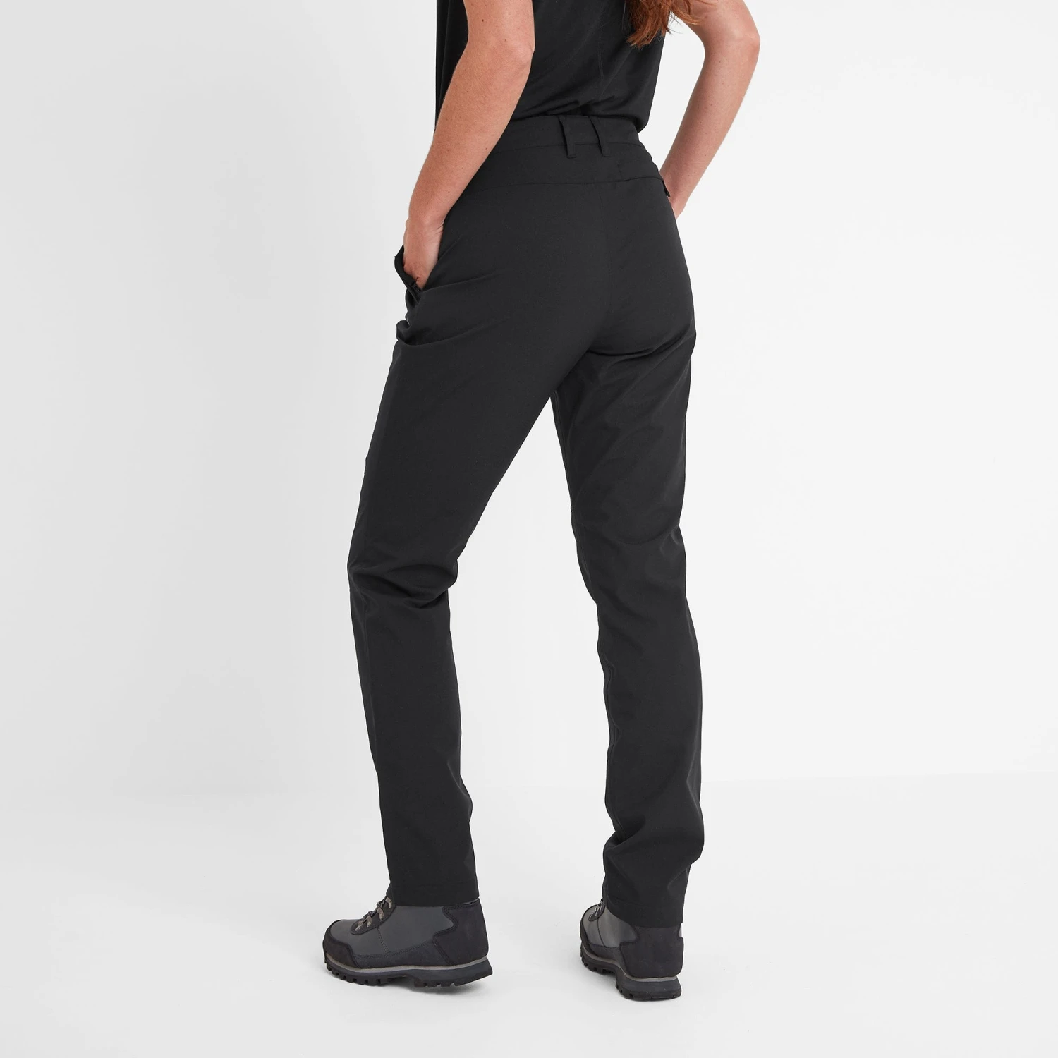 Silsden Womens Waterproof Trousers Long - Black - Image 2