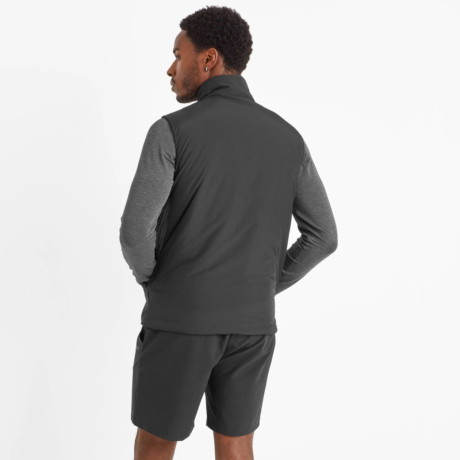 Skulk Mens Tech Light Gilet - Black - Image 3