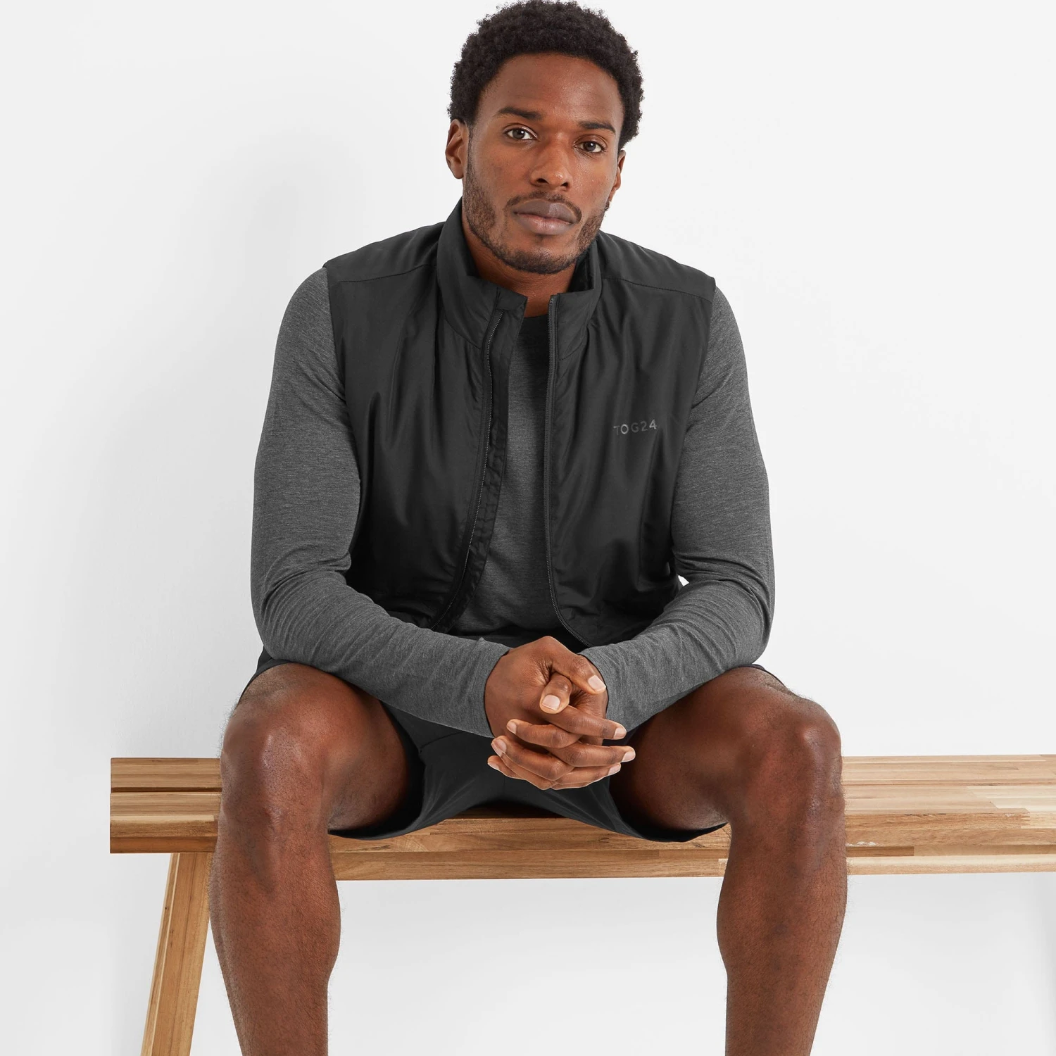 Skulk Mens Tech Light Gilet - Black - Image 4