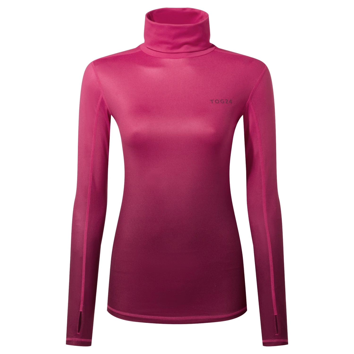 Snowdon Womens Thermal Base Layer Roll Neck - Raspberry Gradient - Image 6