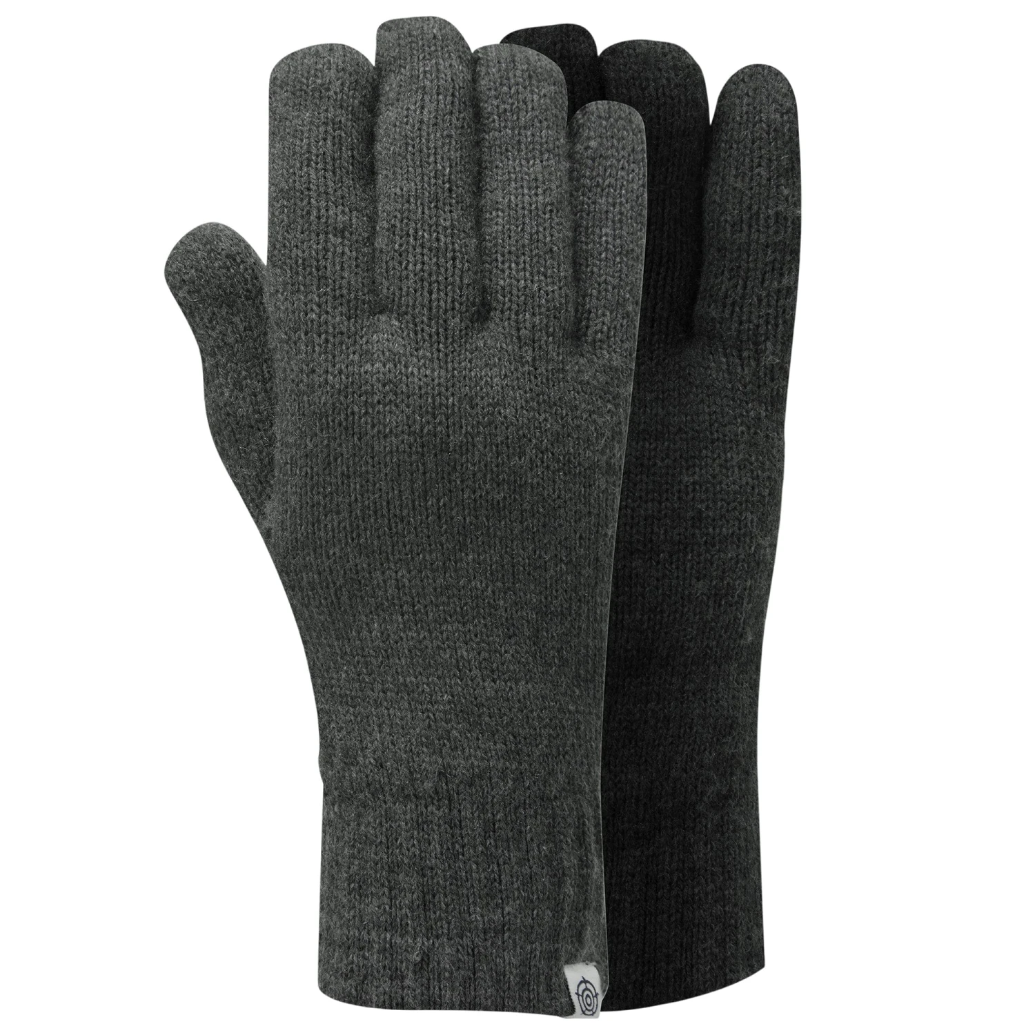 Stretton Knitted Gloves - Dark Grey Marl - Image 2