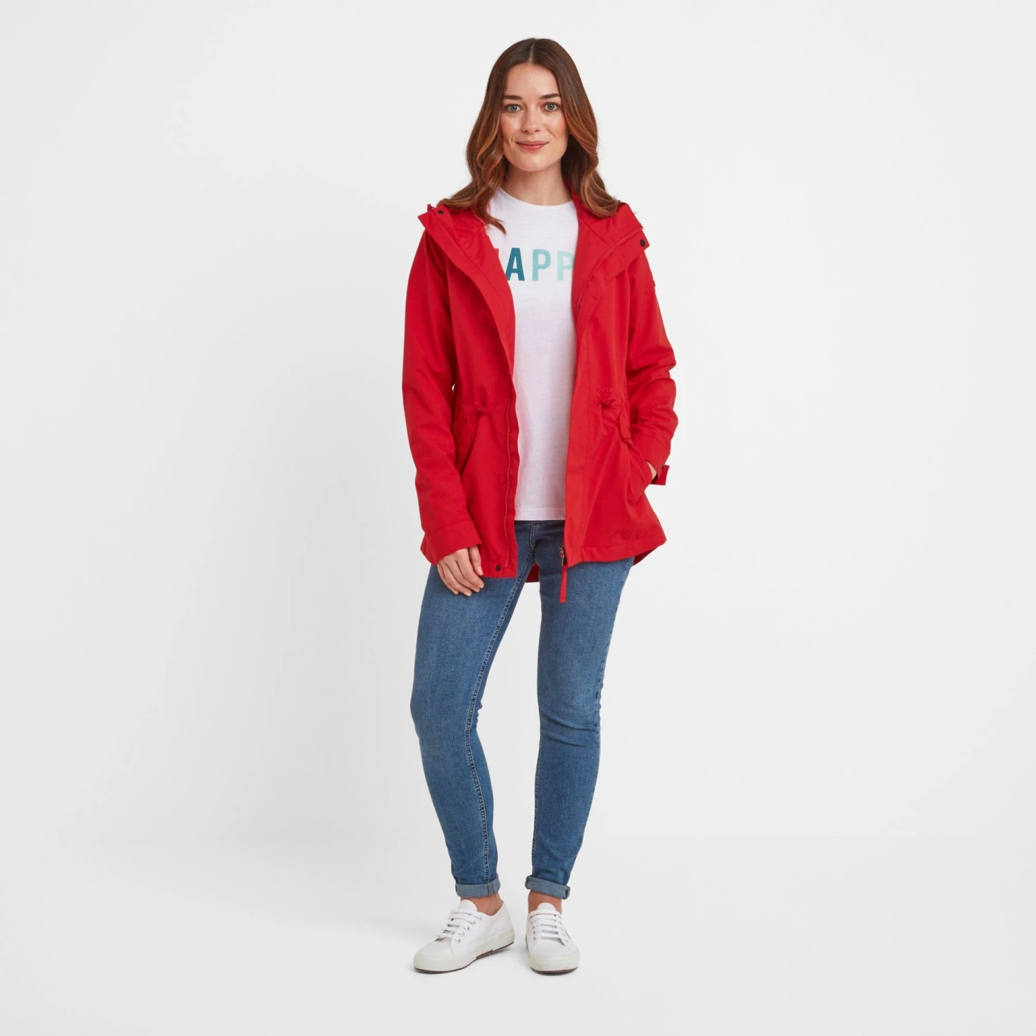 Stutton Womens Waterproof Jacket - Dark Coral - Image 4
