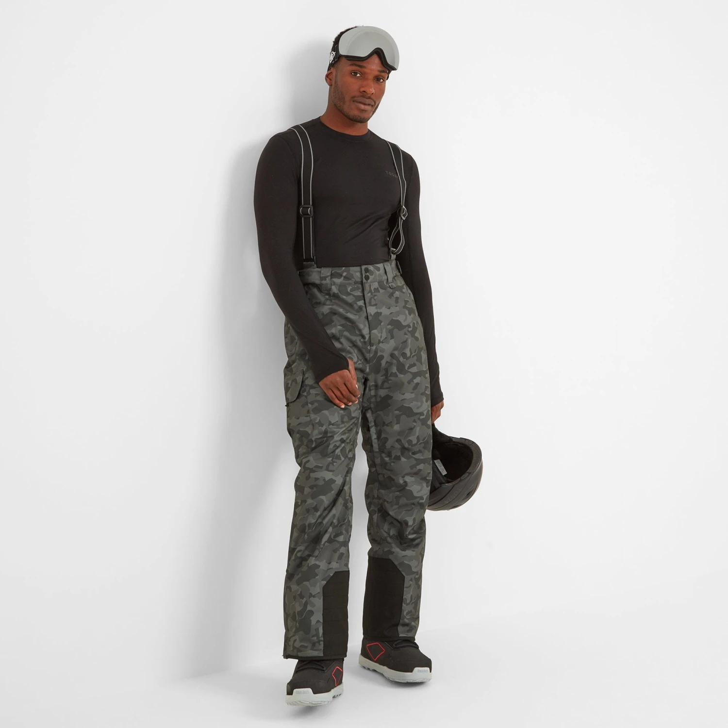 Tempest Mens Salopettes - Steel Grey Camo - Image 4