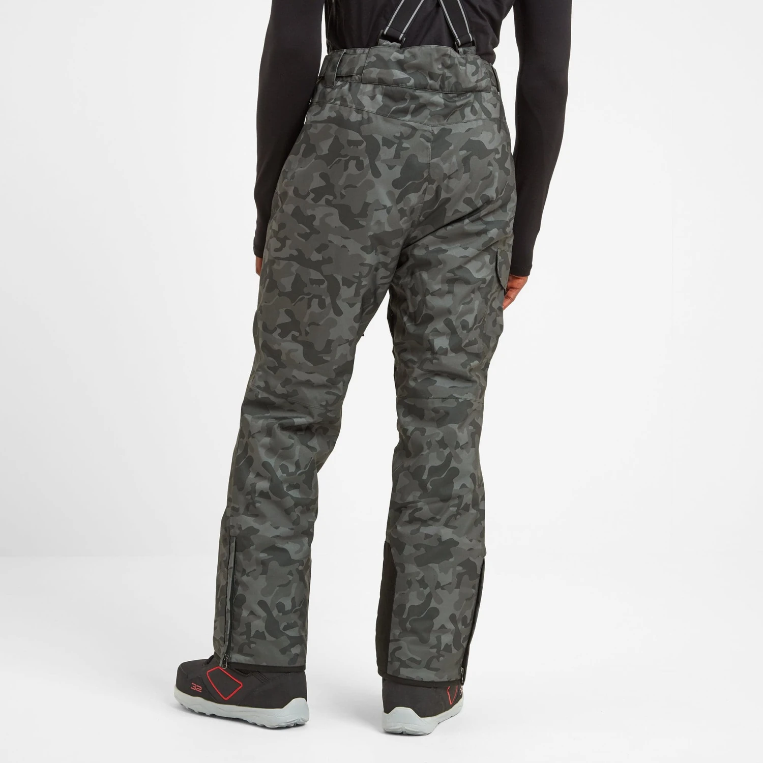 Tempest Mens Salopettes - Steel Grey Camo - Image 2