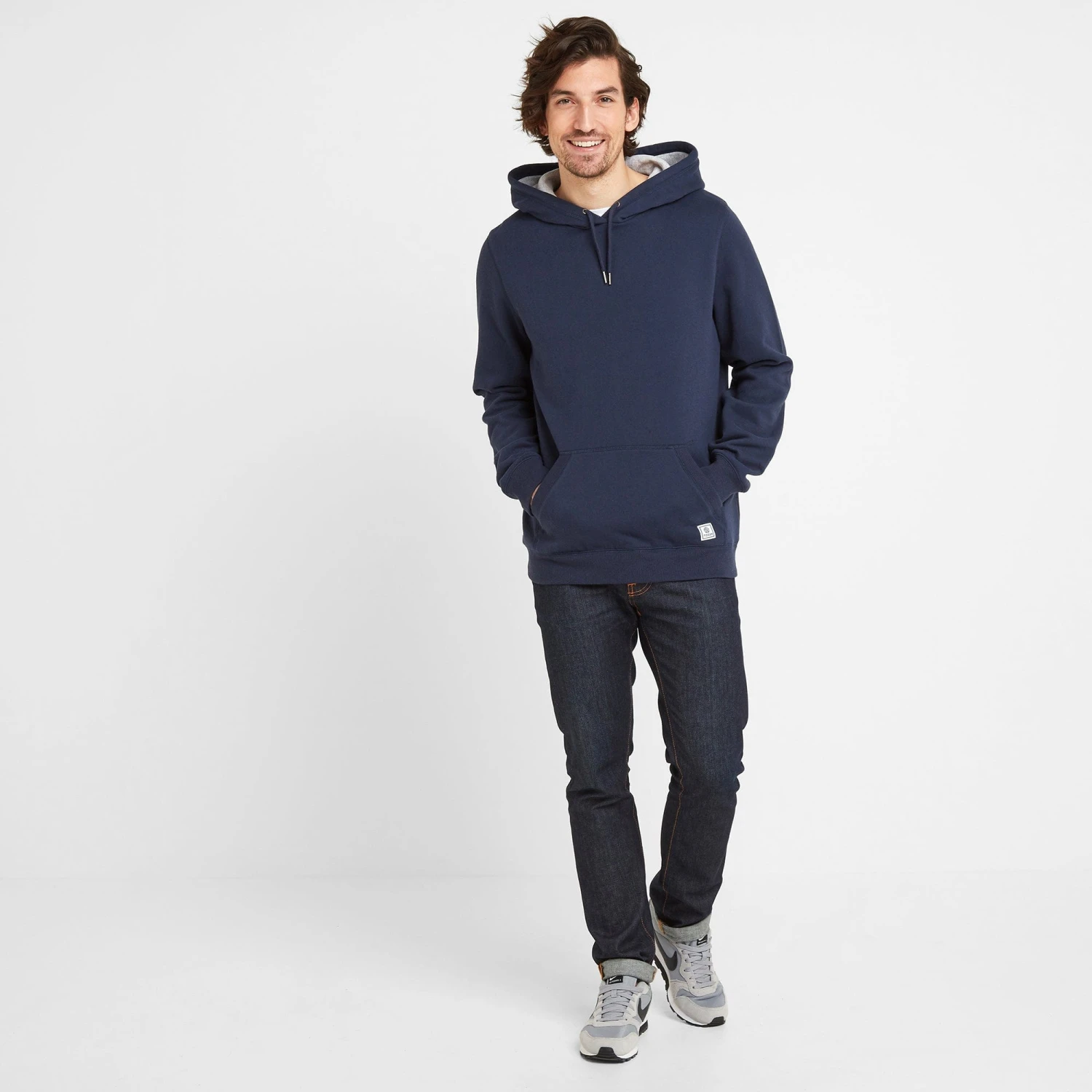 Thirsk Mens Graphic Hoody - Naval Blue - Image 4