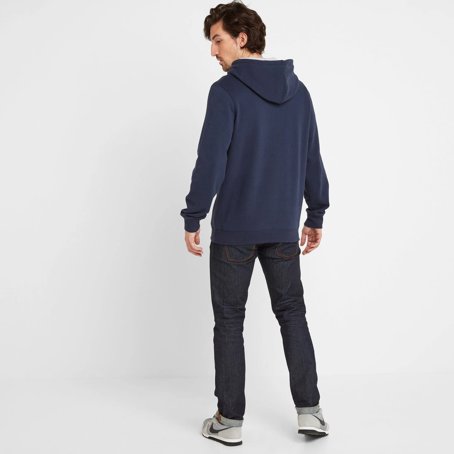 Thirsk Mens Graphic Hoody - Naval Blue - Image 2