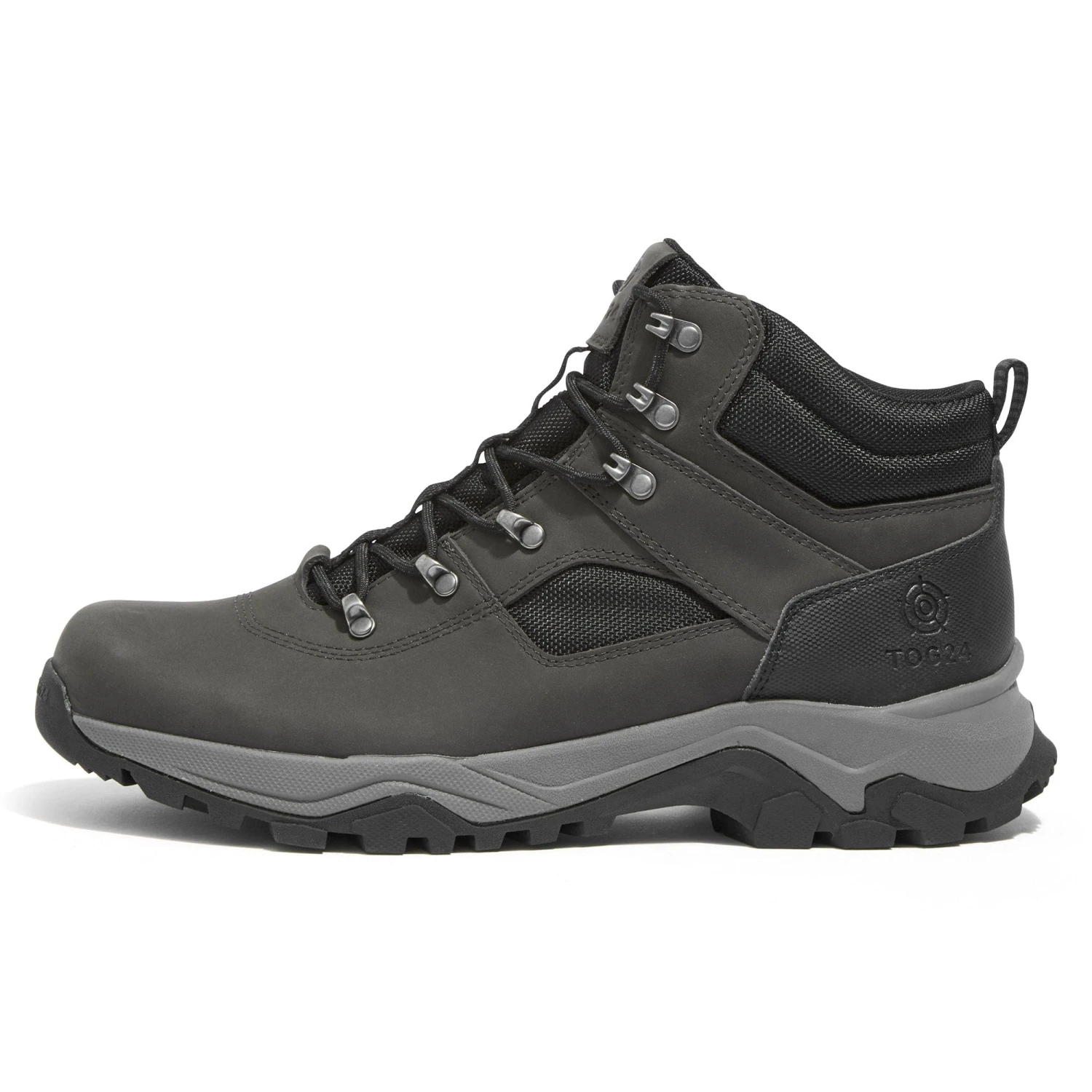 Tundra Mens Walking Boots - Charcoal Grey - Image 3