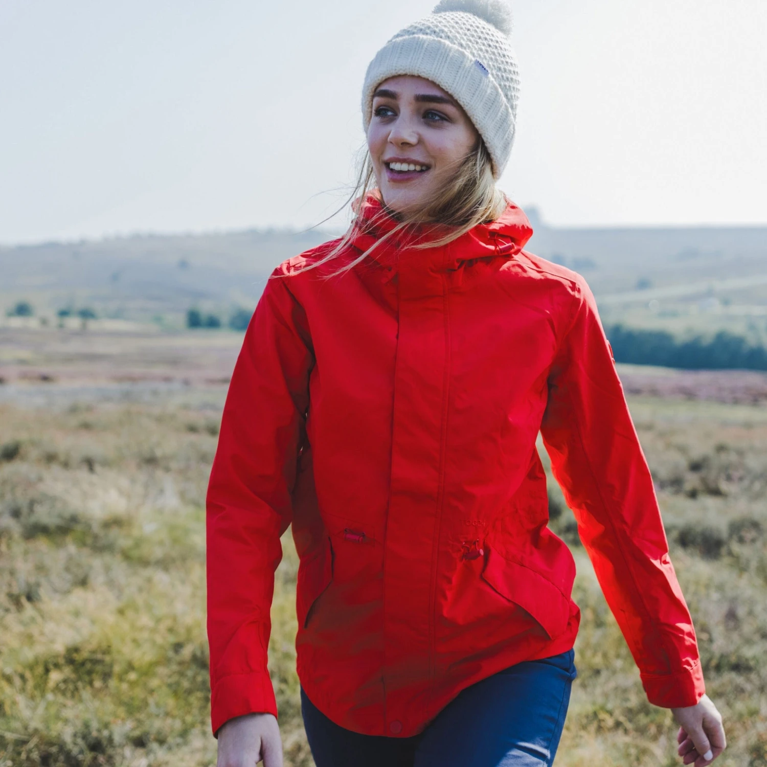 Stutton Womens Waterproof Jacket - Dark Coral - Image 6