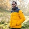 Calverley Mens Insulated Padded Jacket - Golden Yellow/Washed Black