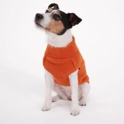 Bow-wow XS Sherpa Dog Coat - Dark Orange