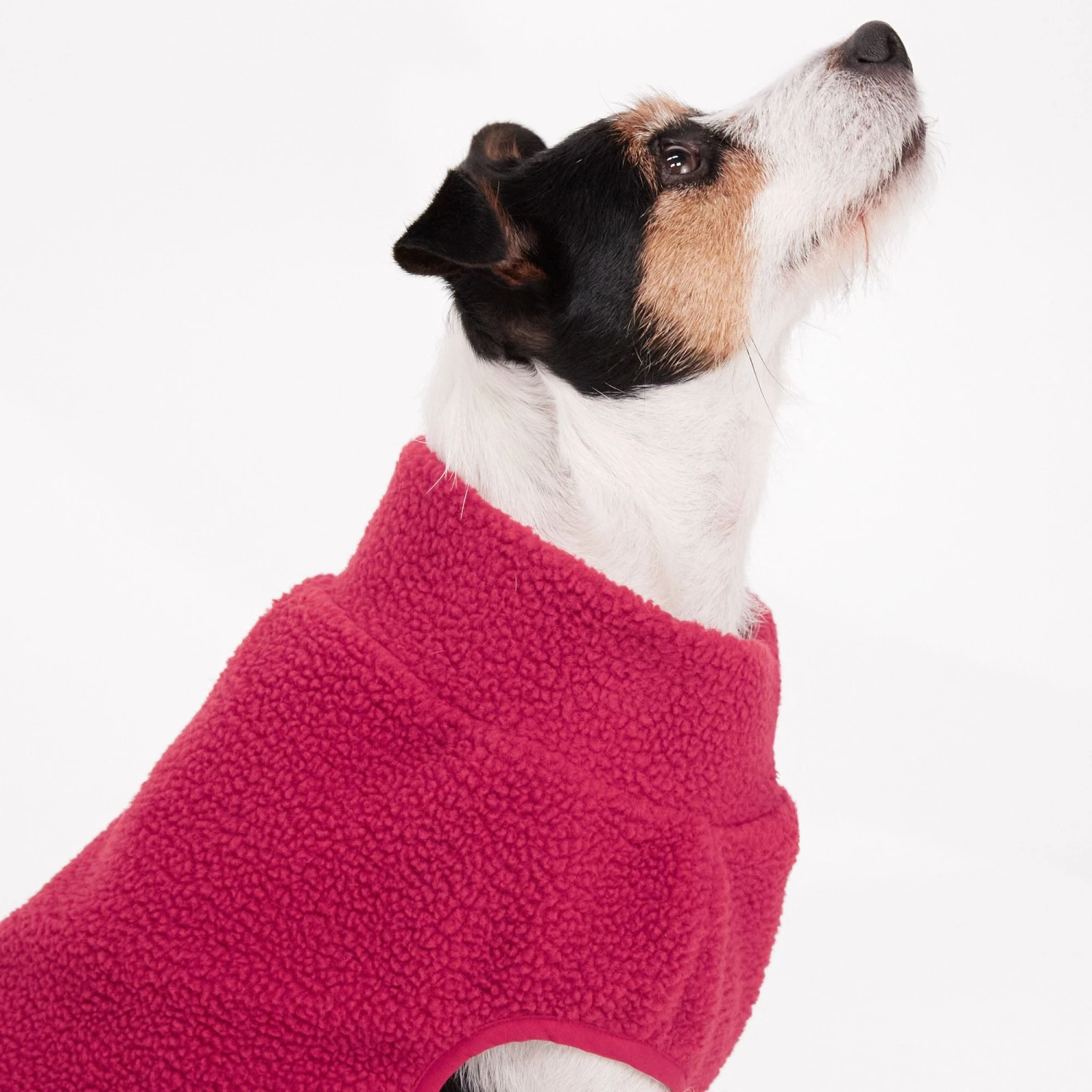 Bow-wow M Sherpa Dog Coat - Cerise - Image 2