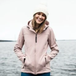 Keld Womens Softshell Hooded Jacket - Dusky Pink