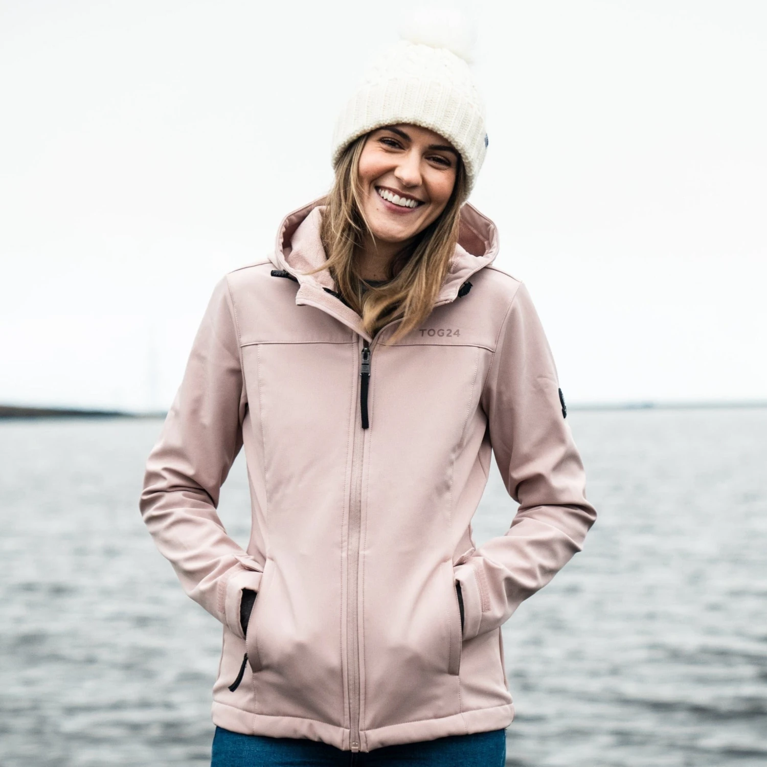 Keld Womens Softshell Hooded Jacket - Dusky Pink