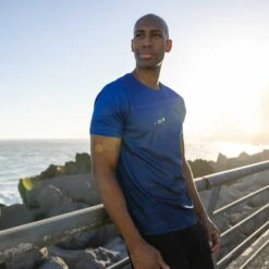 Kildwick Mens Tech T-Shirt - Sapphire Blue Dot Camo