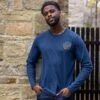 Ledstam Mens Long Sleeve T-Shirt - Dark Indigo