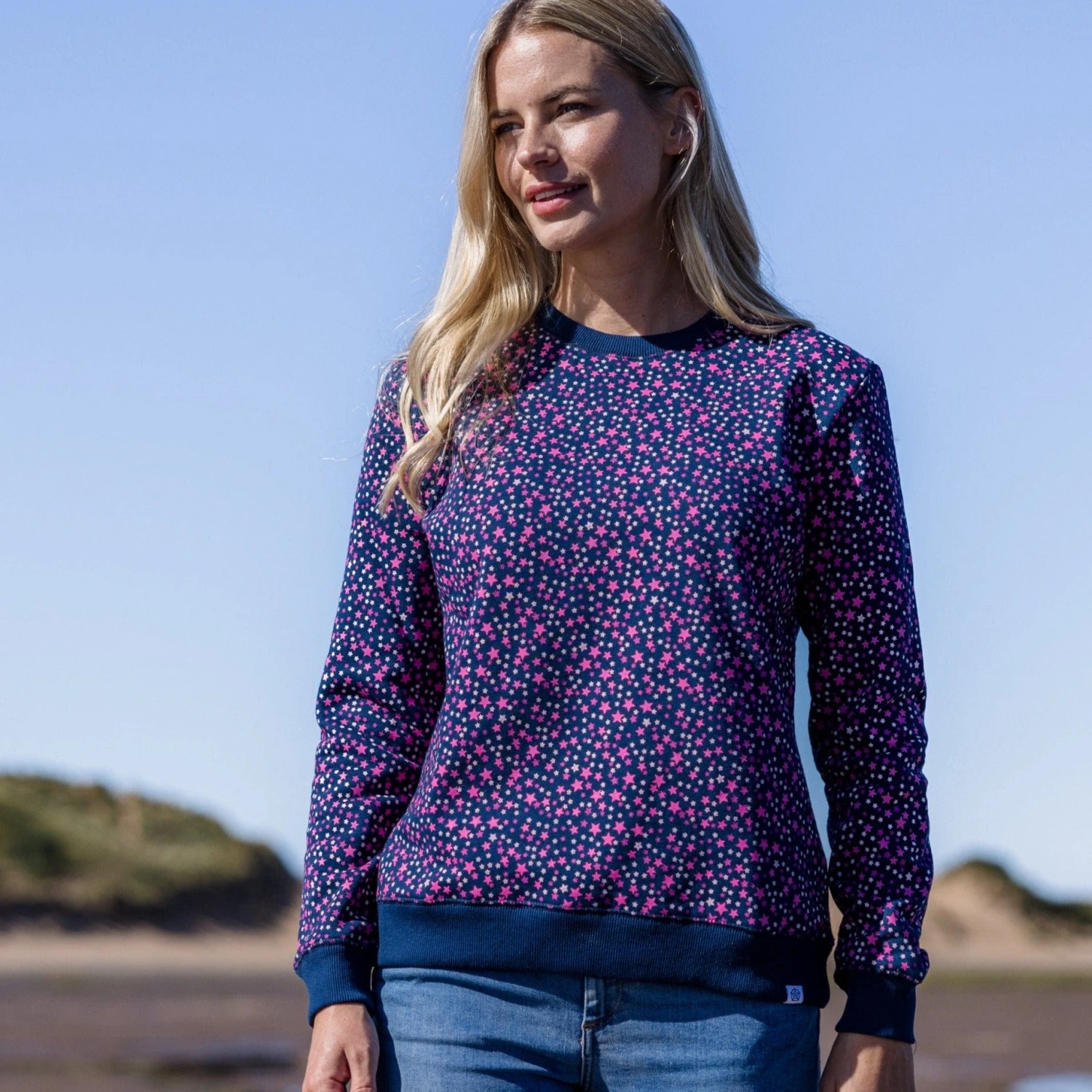 Nicole Womens Sweat - Starry Night Print - Image 8