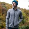 Sedman Mens Knitlook Fleece Jacket - Dark Grey Marl
