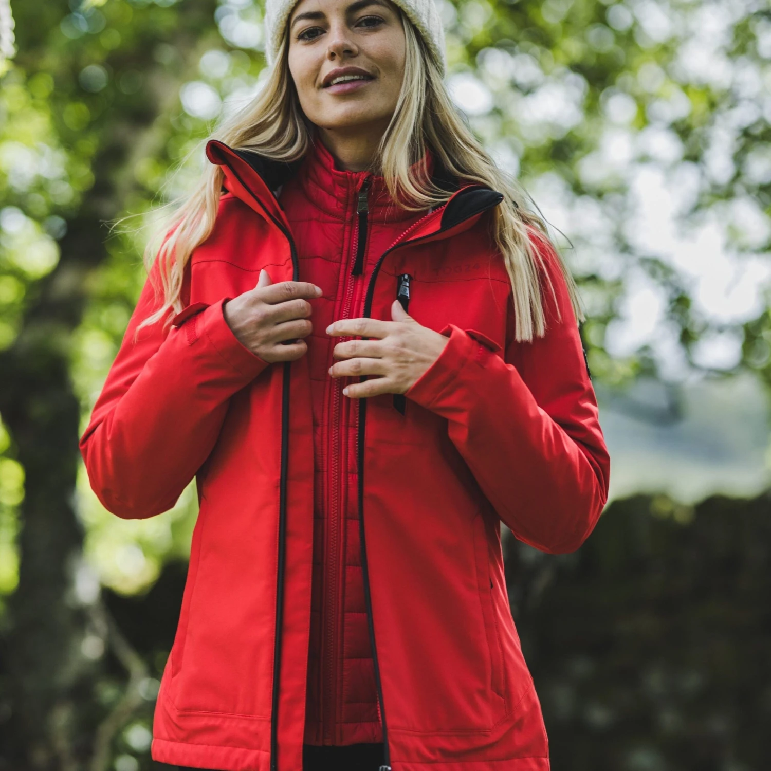 Beverley Womens 3-in-1 Waterproof Jacket - Dark Coral - Image 10