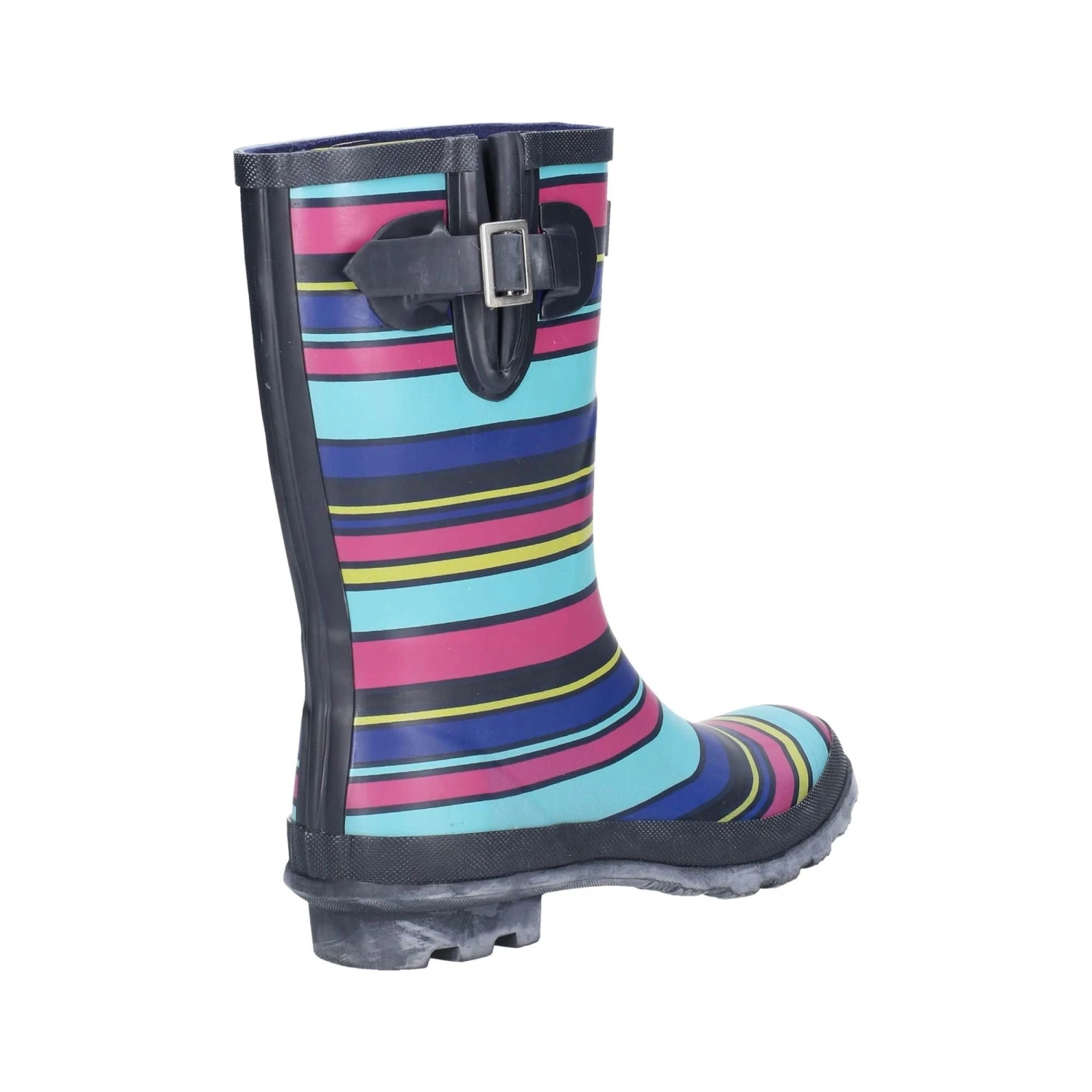 Cotswold Paxford Womens Elasticated Mid Calf Wellington Boots - Stripe Multicoloured - Image 2