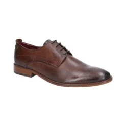 Base London Script Washed Mens Shoe - Brown