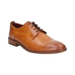 Base London Script Washed Mens Shoe - Tan