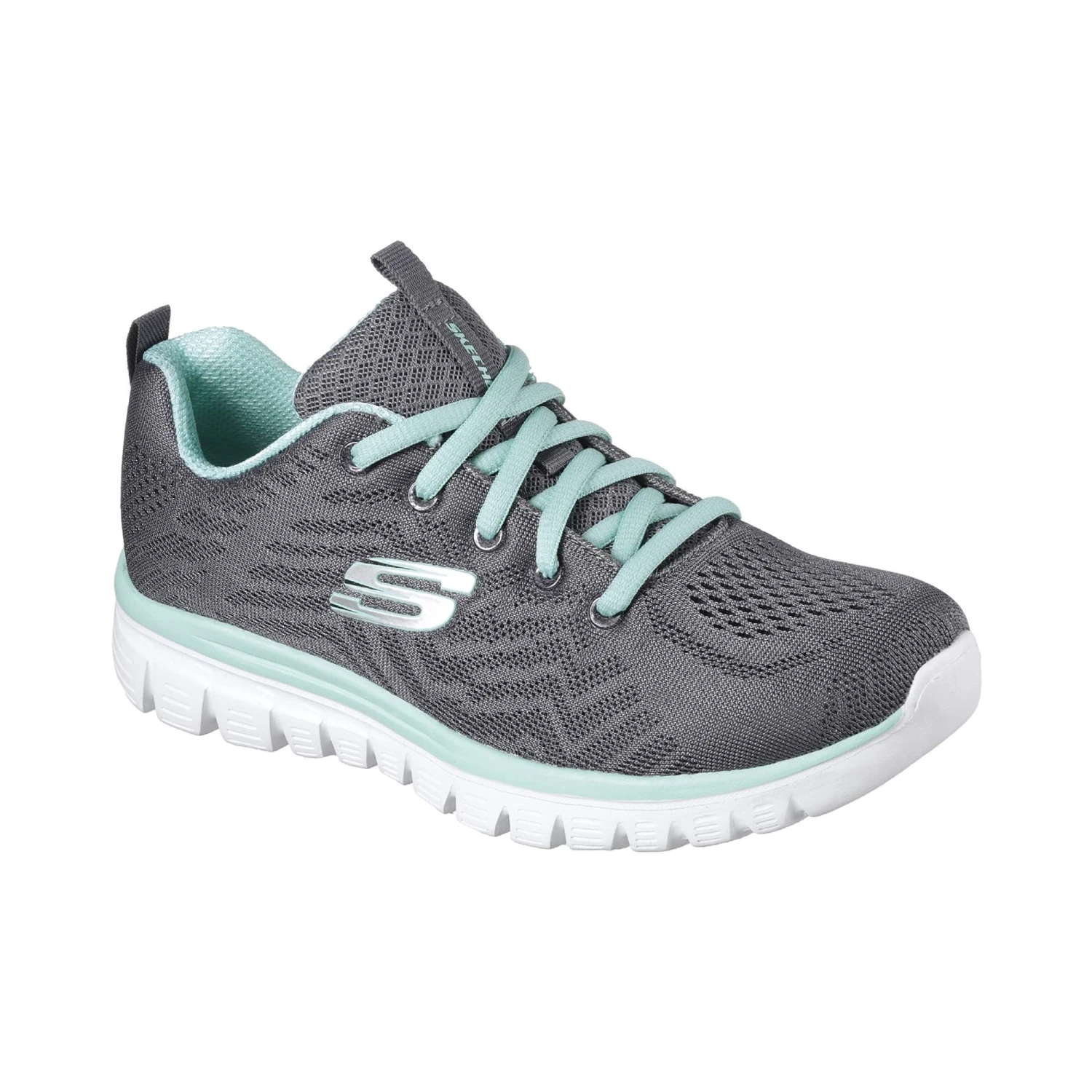 Skechers Graceful Get Connected Womens Sports Shoes - Charcoal