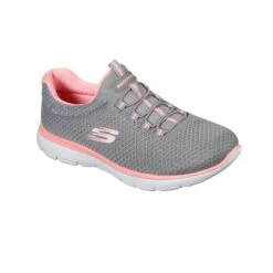 Skechers Summits Womens Sports Shoes - Grey/Pink