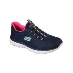 Skechers Summits Womens Sports Shoes - Navy/Hot Pink