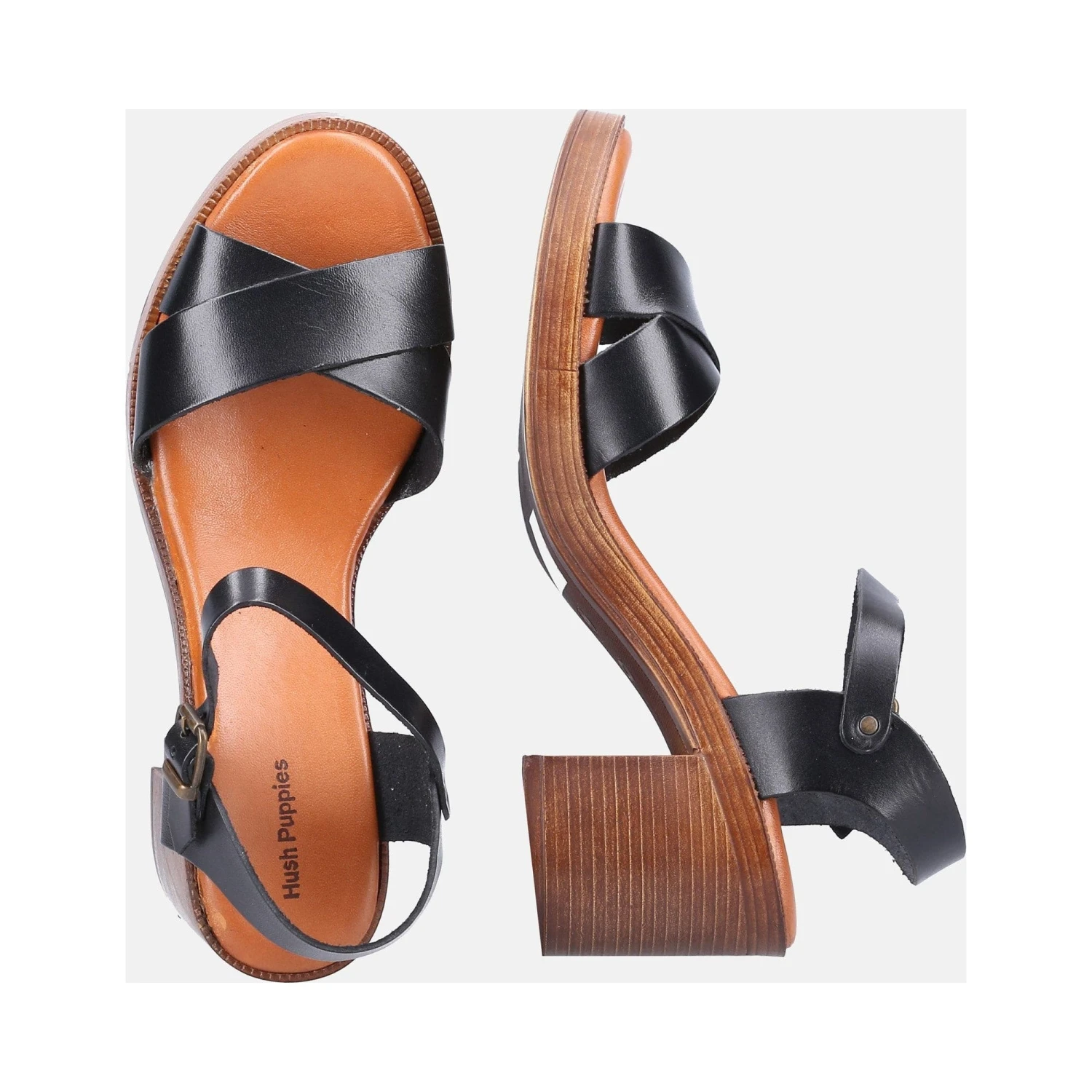 Hush Puppies Georgia Womens Sandal - Black - Image 5