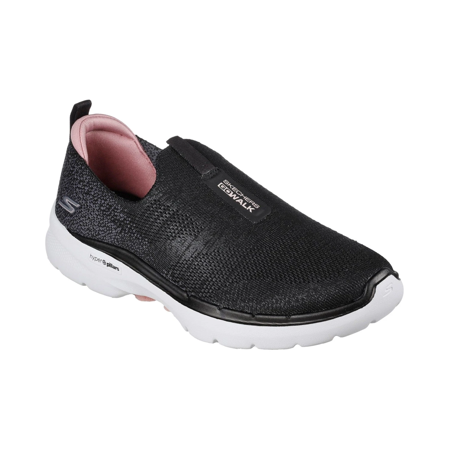 Skechers Go Walk 6 Glimmering Womens Trainers - Black/Pink