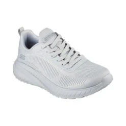 Skechers Bob Squad Chaos Face Off Womens Trainers - Light Grey