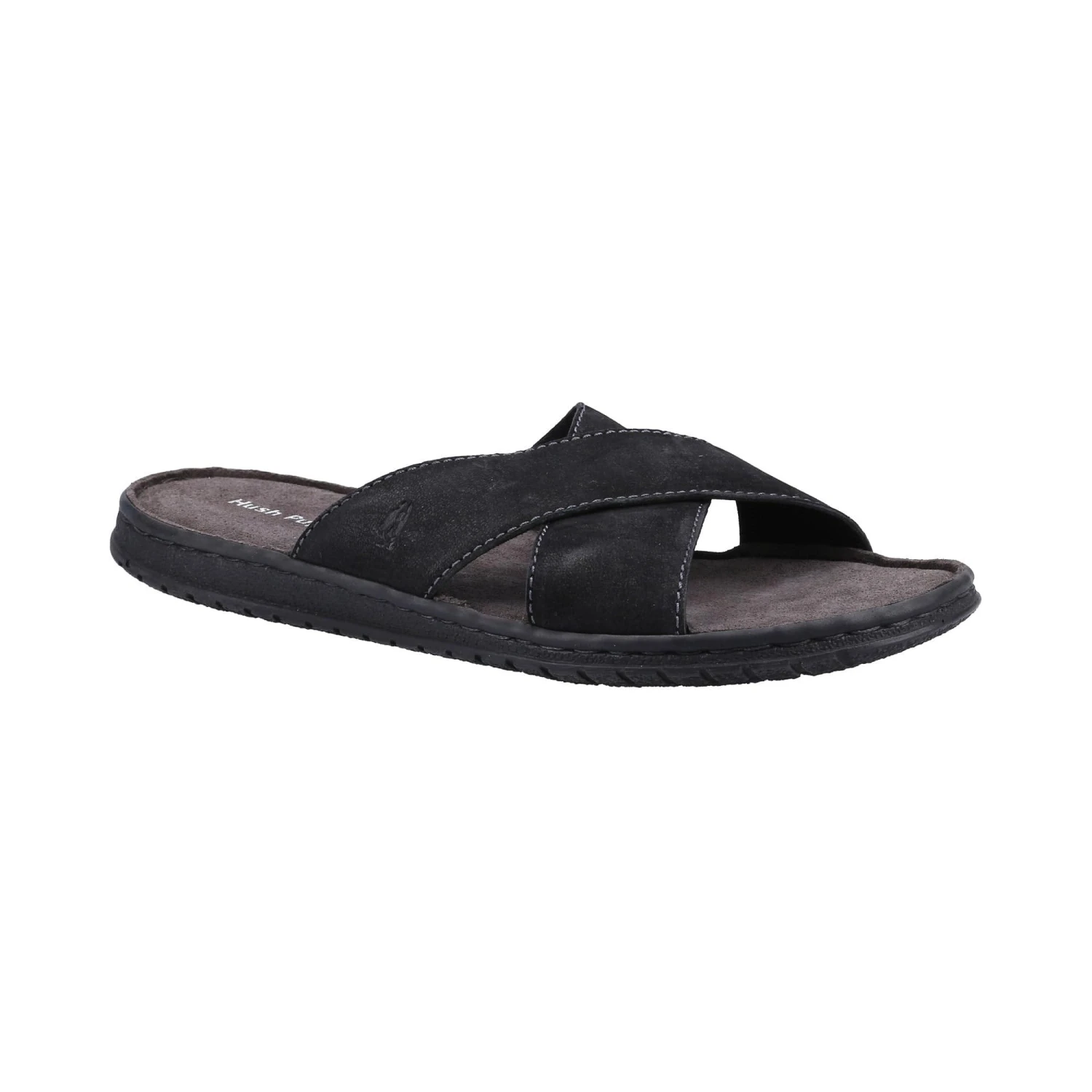 Hush Puppies Nile Cross Over Mens Sandal - Black