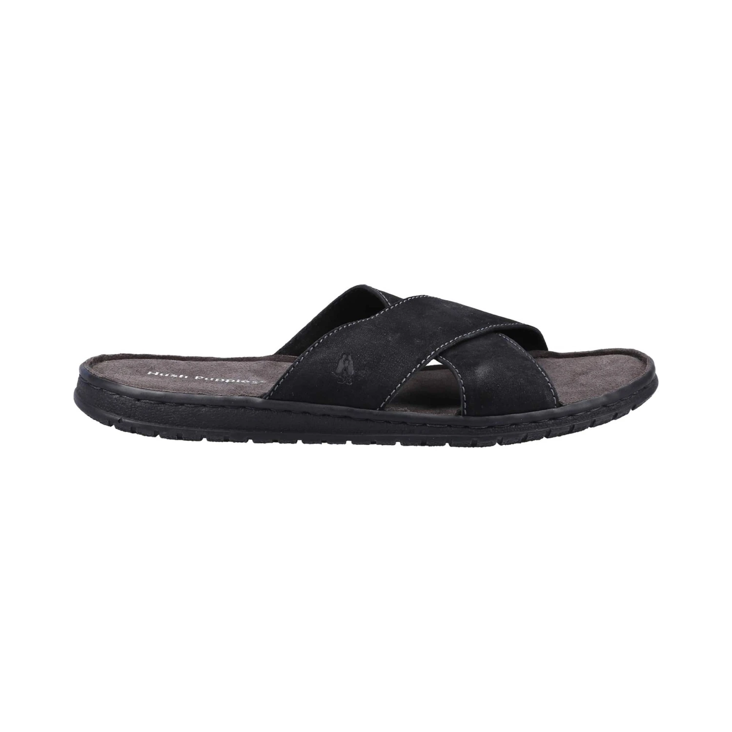 Hush Puppies Nile Cross Over Mens Sandal - Black - Image 4