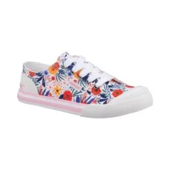 Rocket Dog Jazzin Malden Floral Womens Shoes - White/Multi