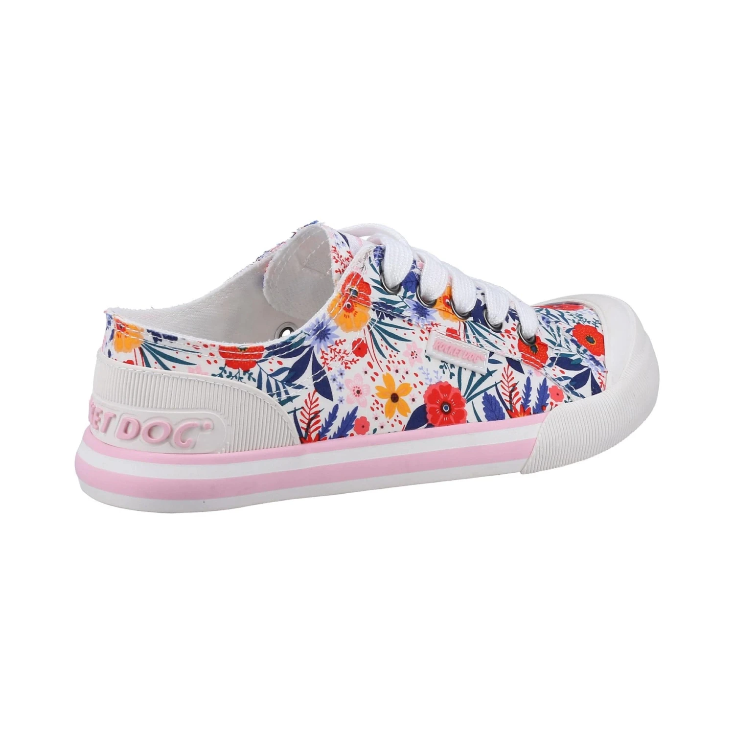 Rocket Dog Jazzin Malden Floral Womens Shoes - White/Multi - Image 2