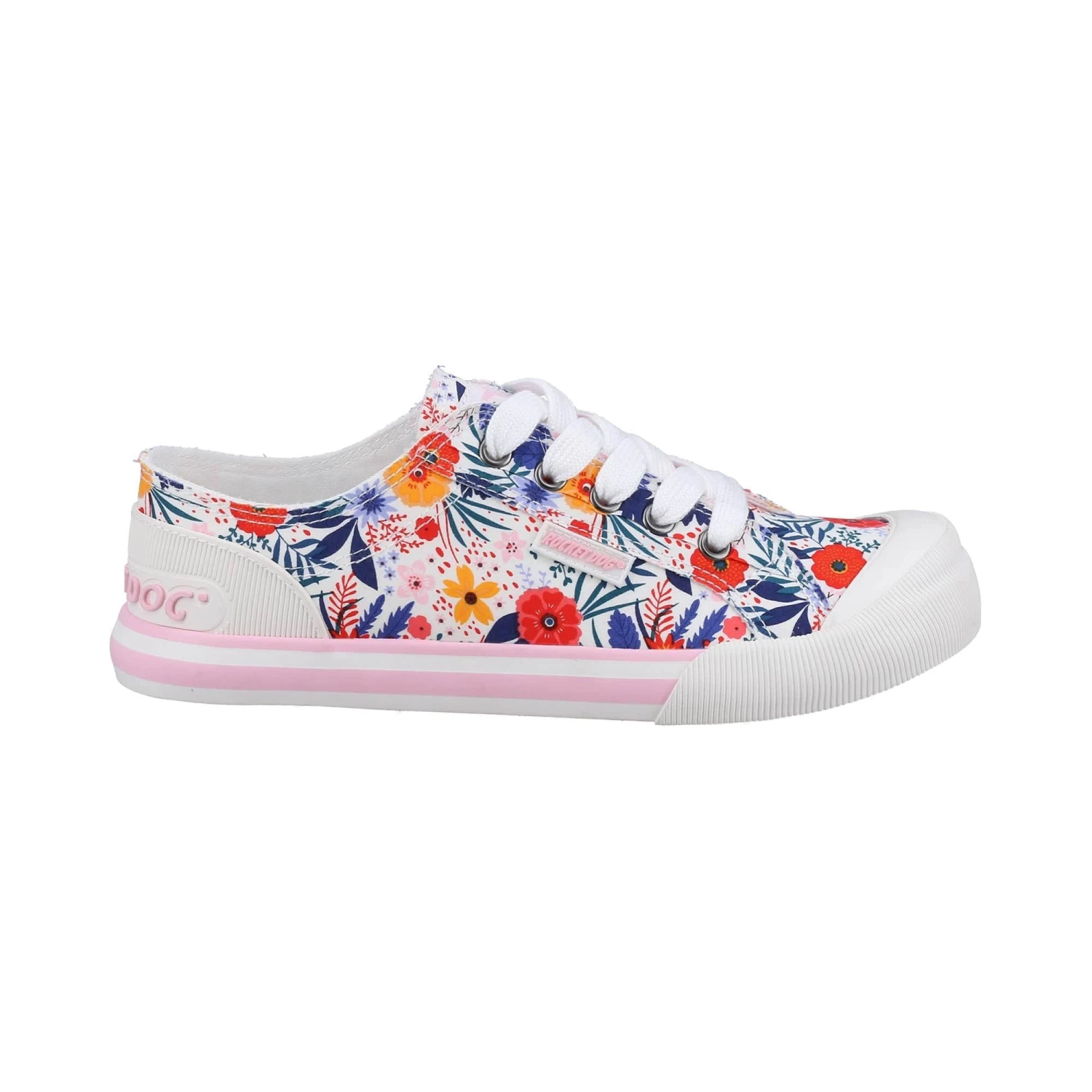 Rocket Dog Jazzin Malden Floral Womens Shoes - White/Multi - Image 4